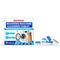 Box of 12 washing machine cleaning tablets for limescale and odour removal