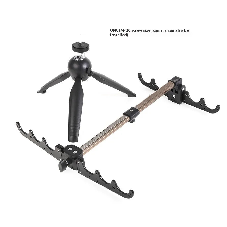 Aluminium ice fishing triangle rod holder bracket for small rod support