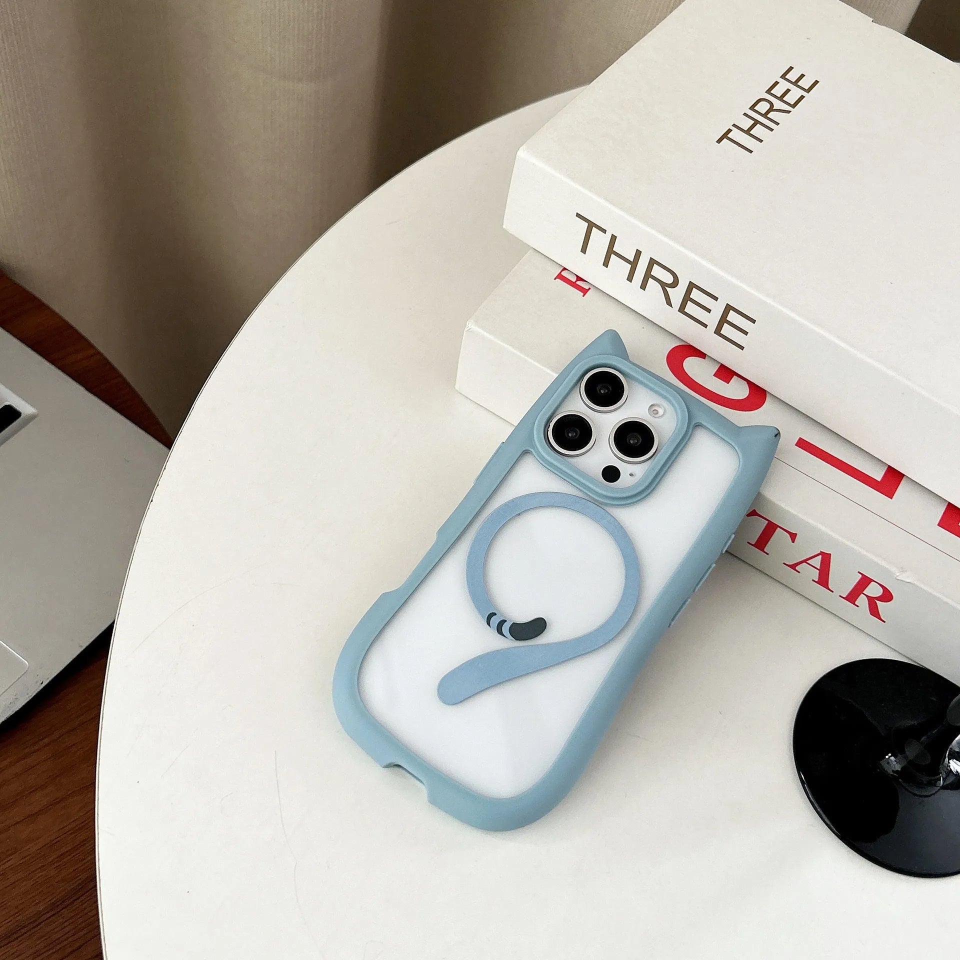 Clear acrylic TPU magnetic phone case for iPhone 17 series in four colour options