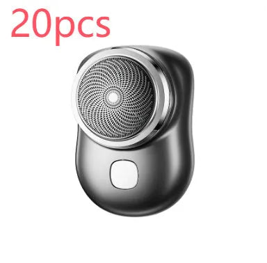 Mini portable rechargeable USB electric shaver with aluminium metal body and rotary 1-blade head