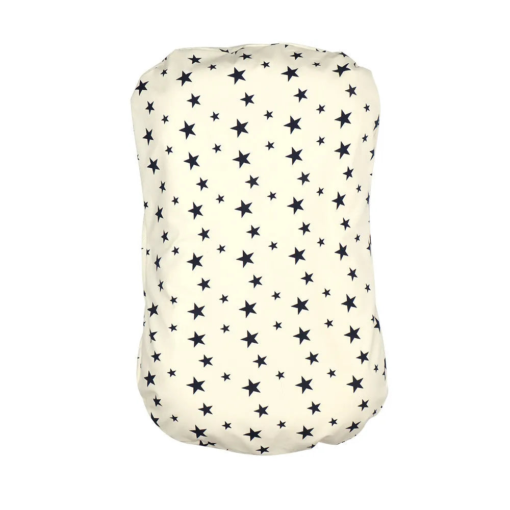 Colourful cotton print portable baby crib with polyester cover, 75x45 cm