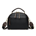 Women's soft PU crossbody bag in black, burgundy, khaki, green, 22x10x18 cm, for spring summer daily use