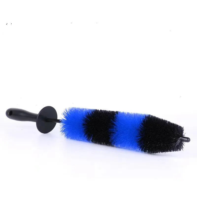 26-piece car cleaning brush set with telescopic handle and various brush heads