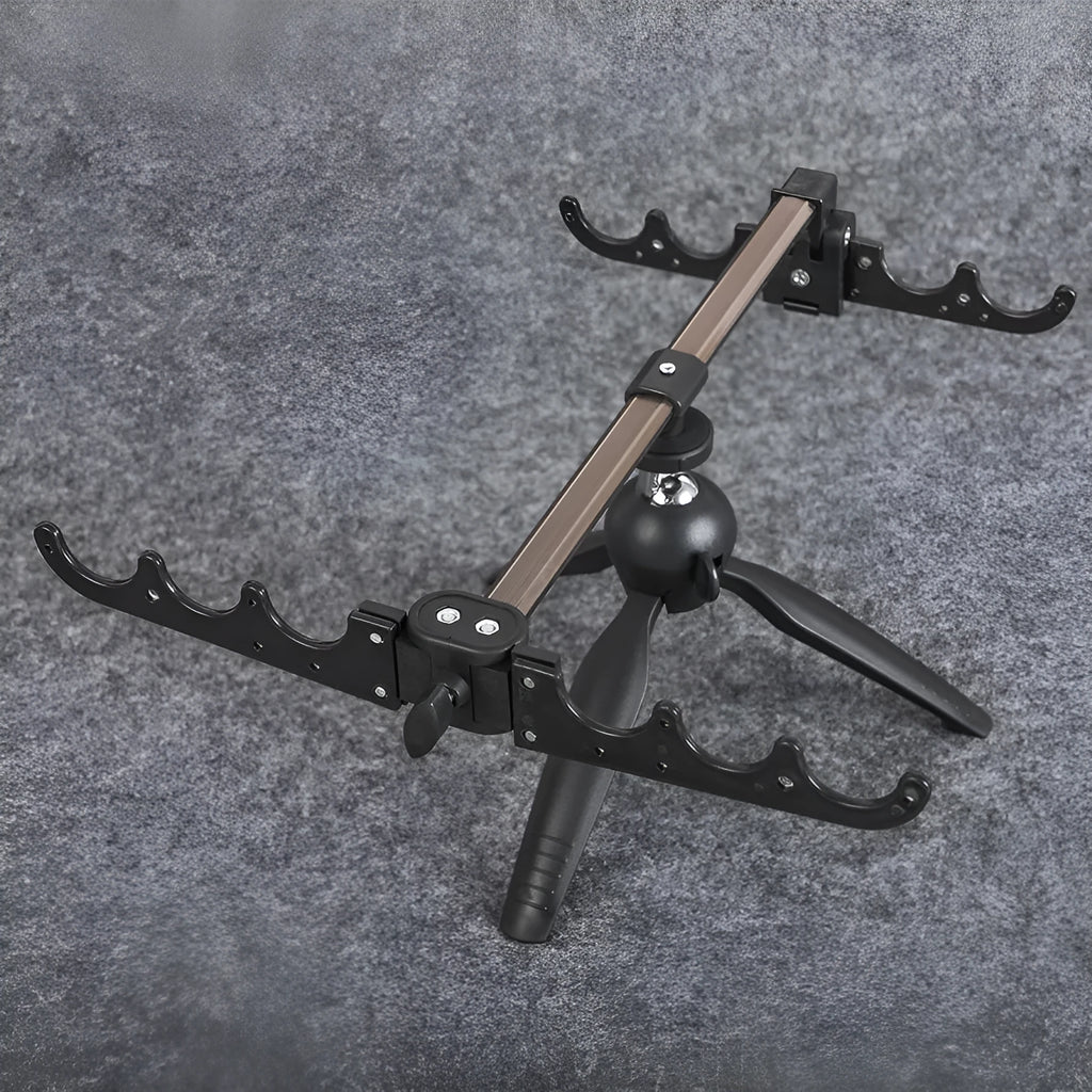 Aluminium ice fishing triangle rod holder bracket for small rod support