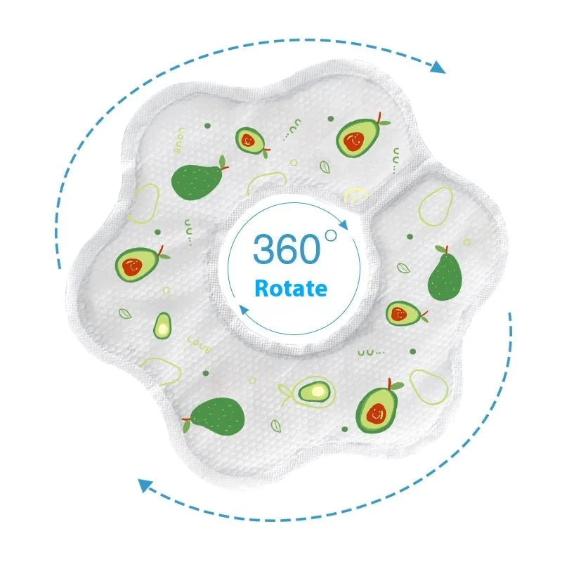 Disposable saliva towel baby bib water-repellent cloth 10-pack neutral design for children 0-6 years