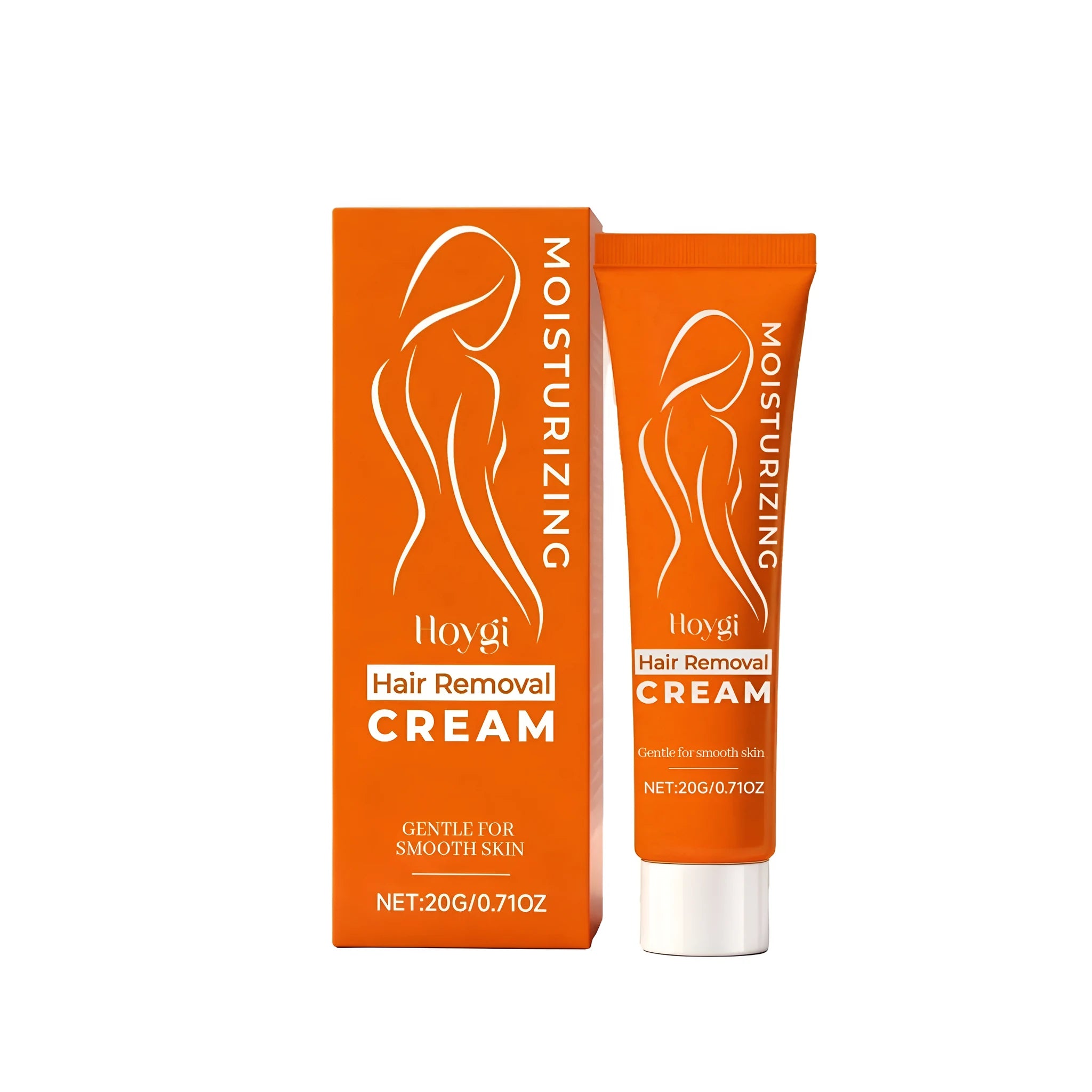 20g hair removal cream tube with shea butter and panthenol for gentle depilatory use