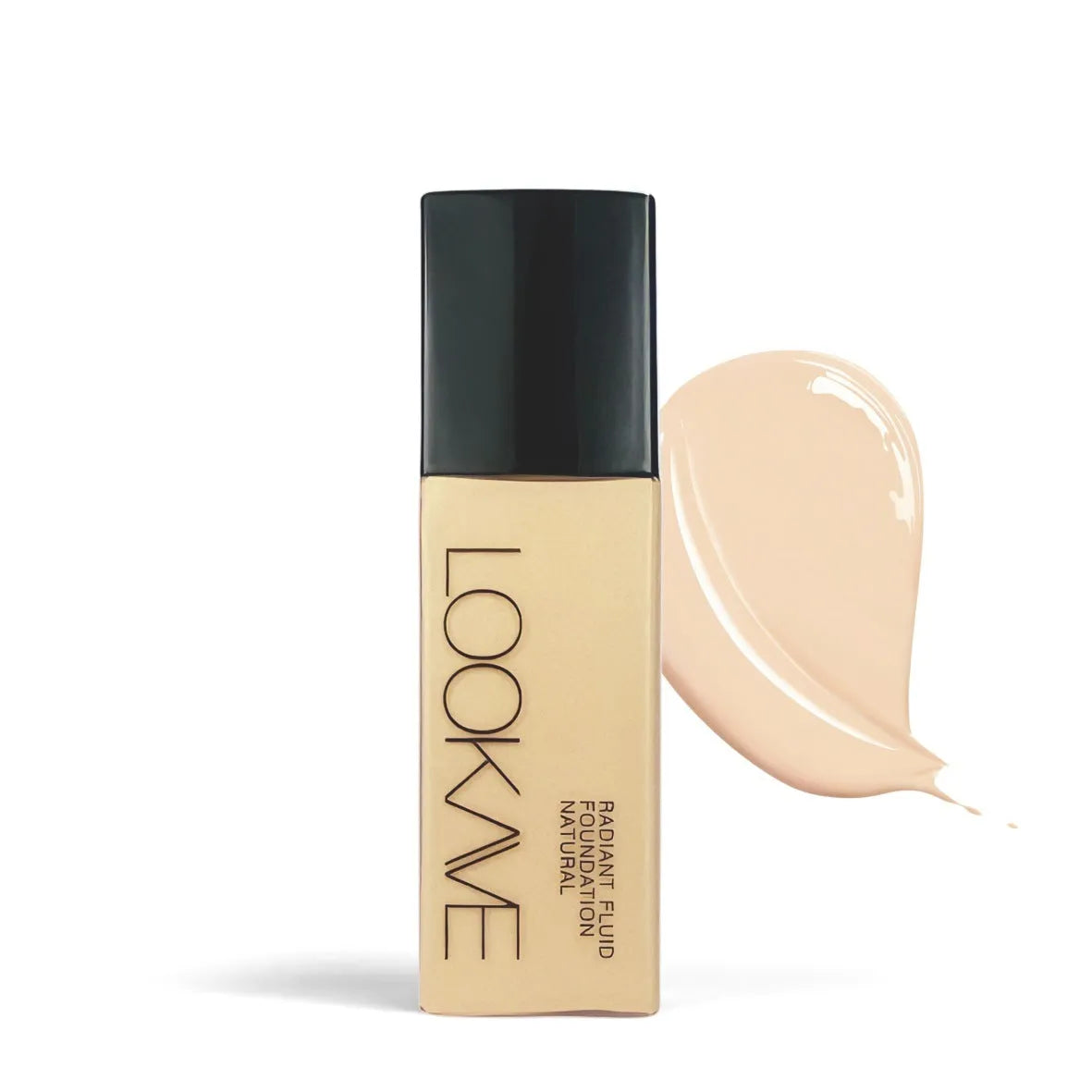 LOOKAVE Matte Liquid Foundation bottle in 21ml size showing shade options LK63C-01 to 06.