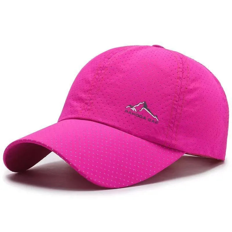 Korean-style adjustable baseball cap in polyester fabric for summer sun protection