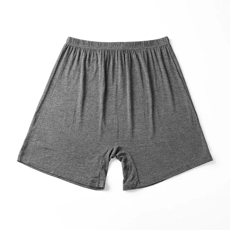 Men's solid colour modal boxer shorts with high waist, shown in multiple colour options.