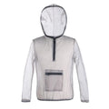 Smoky grey mesh insect-proof outdoor jacket for men and women.