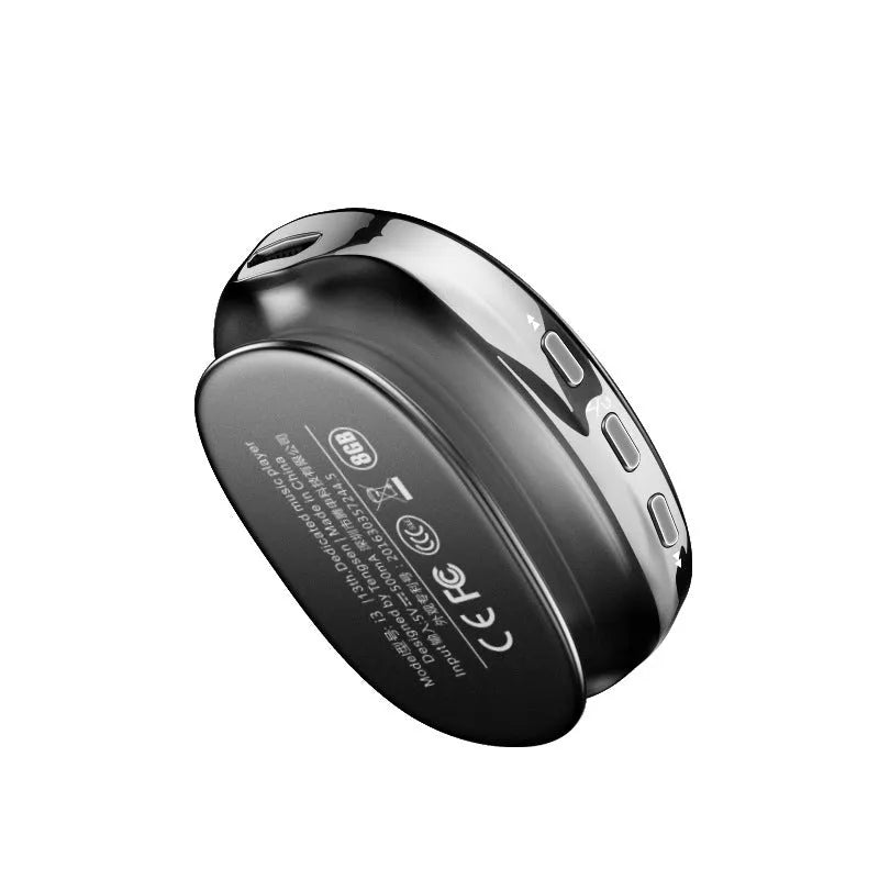 Bluetooth MP4 music player with OLED display in black, blue, or rose gold colours