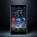 Ruizu H1 black 4-inch touchscreen MP3 MP4 player with Bluetooth.