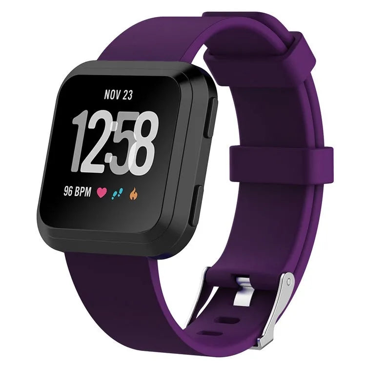 Fitbit Versa Lite replacement wrist strap in multiple colours showing large and small size options