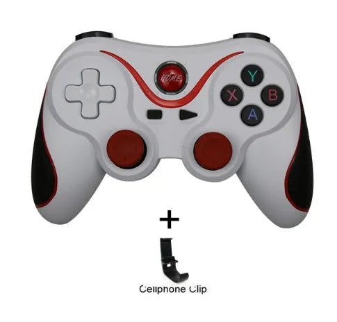 Upgraded X3 Bluetooth wireless game controller for Android phones with cellphone clip attachment