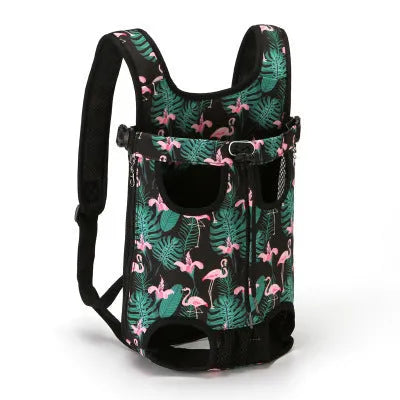 Pet chest bag in beige corgi colour with soft material, available in multiple sizes from S to XXL for small to medium dogs