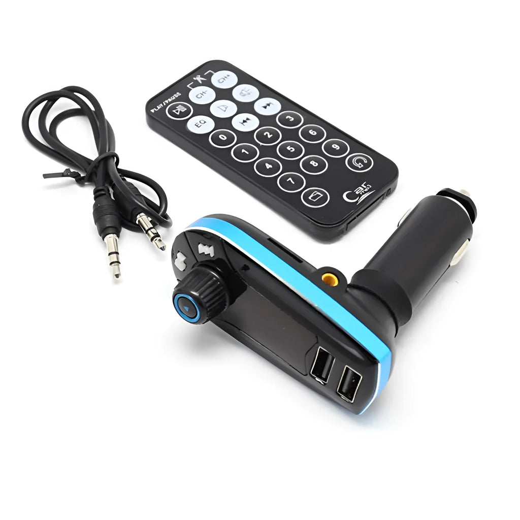 BT618C vehicle Bluetooth FM transmitter and MP3 player with LCD screen and USB port