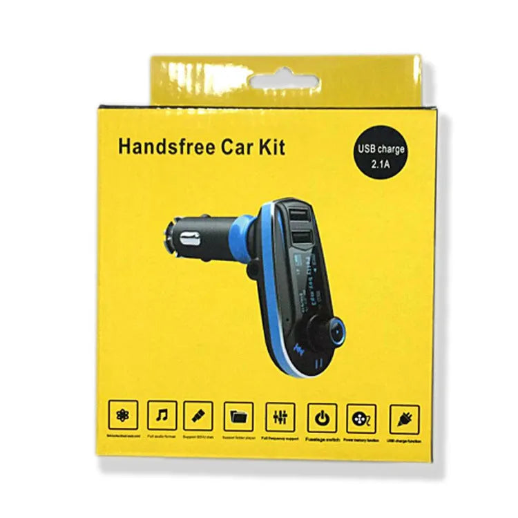 BT618C vehicle Bluetooth FM transmitter and MP3 player with LCD screen and USB port
