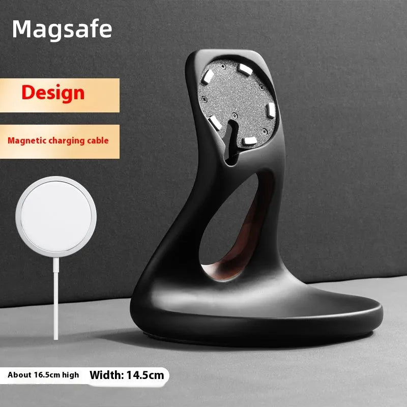 Creative MagSafe mobile phone holder wireless charger storage rack resin 16.5cm C11 multi-function