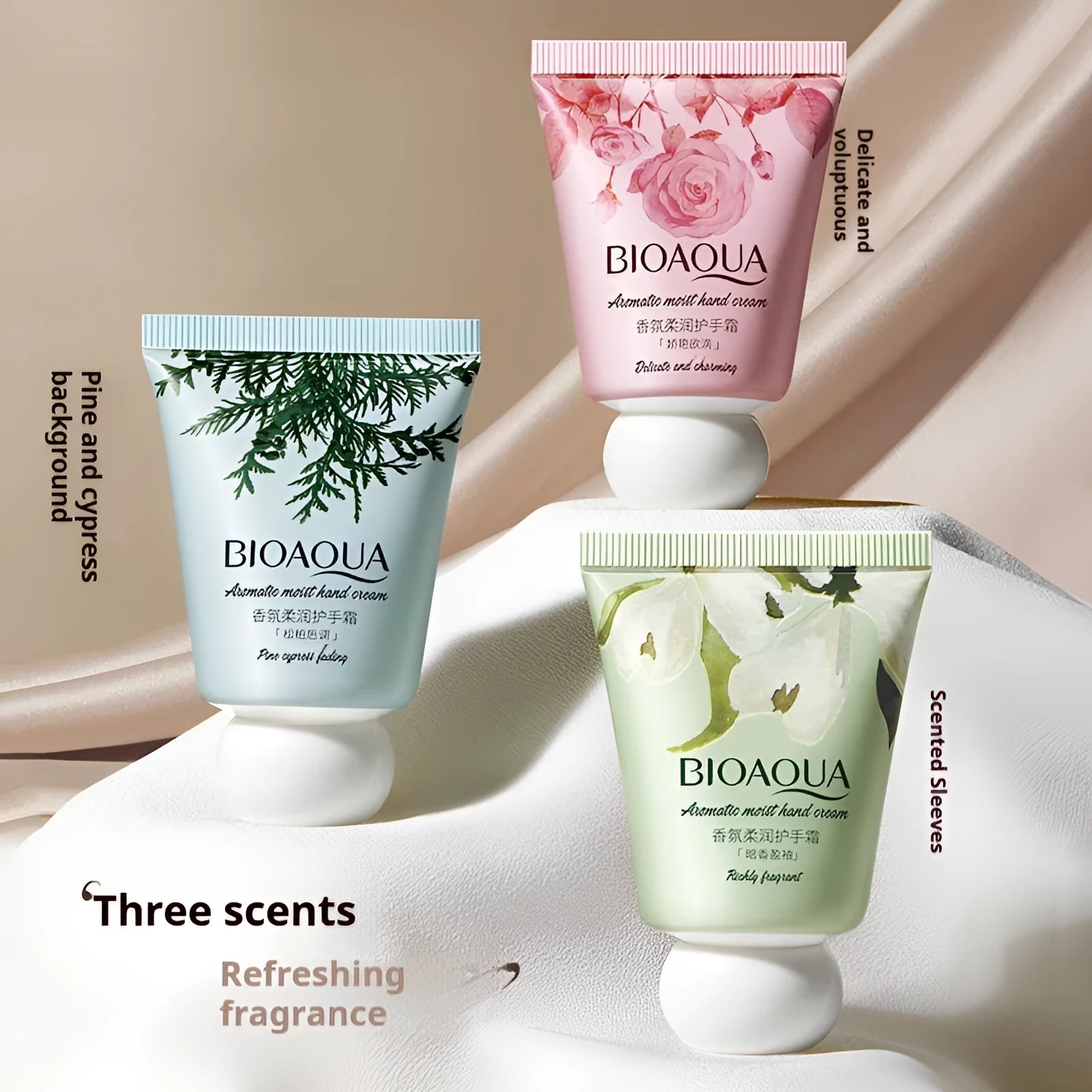 Fragrance Moisturising Hand Cream 30g tube for universal skin types with Dark Fragrant Sleeves option