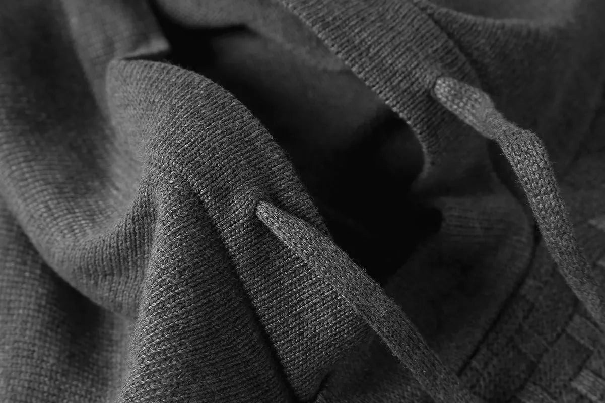 Men's hooded sweatshirt in a cotton-polyester blend available in multiple colours on a size chart
