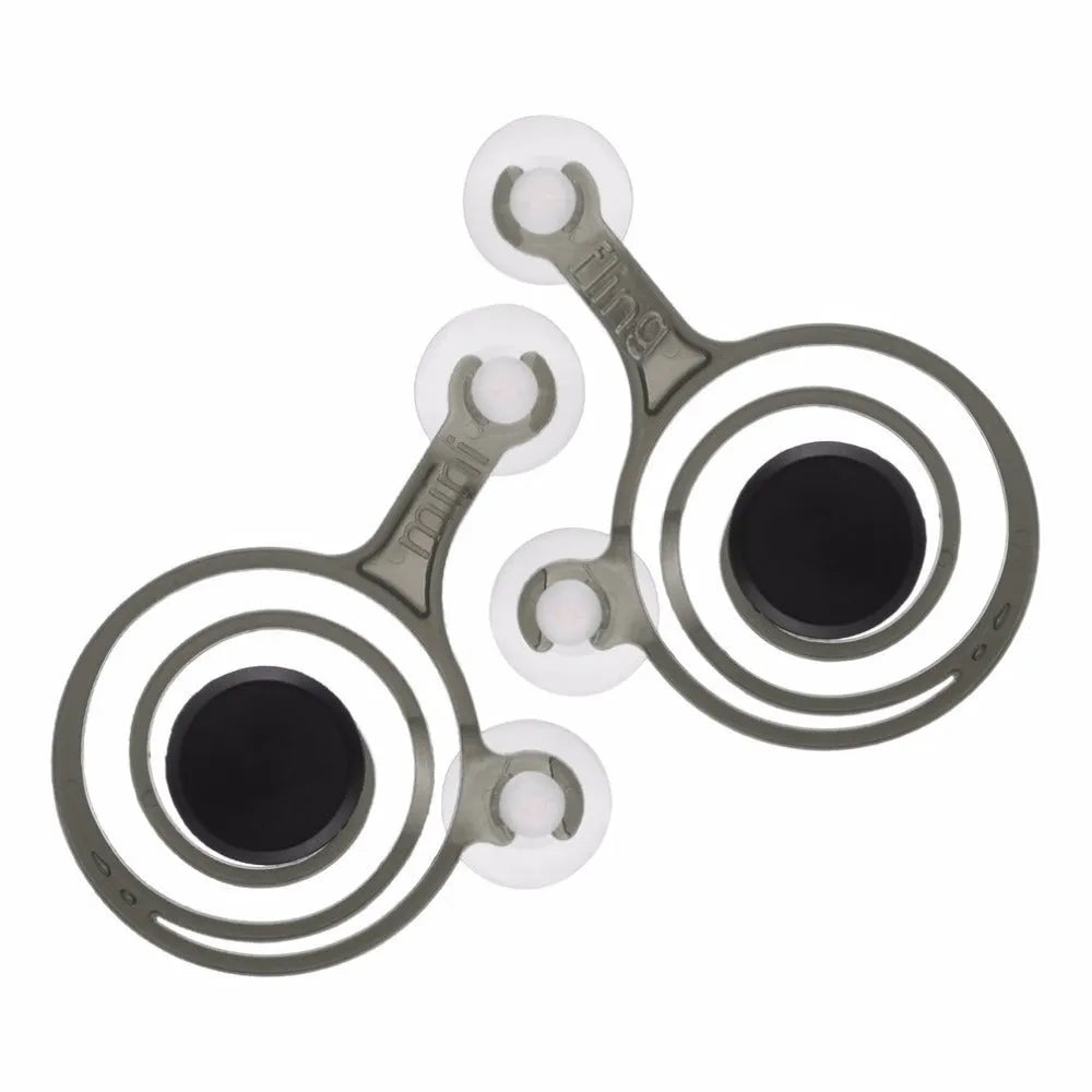 Pair of clear and black mini joysticks for smartphone touchscreen gaming