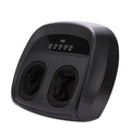 Flip automatic foot massager in black with infrared physiotherapy and timer control