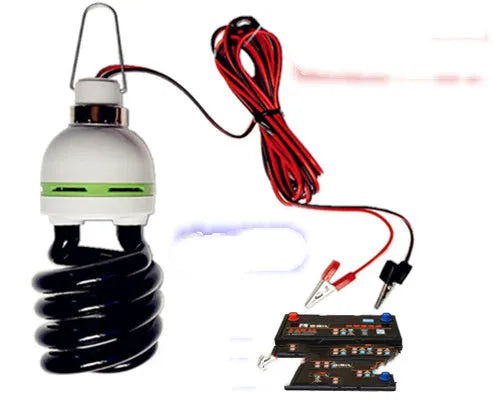 Black outdoor insect trapping light for fish ponds and farms with multiple voltage options