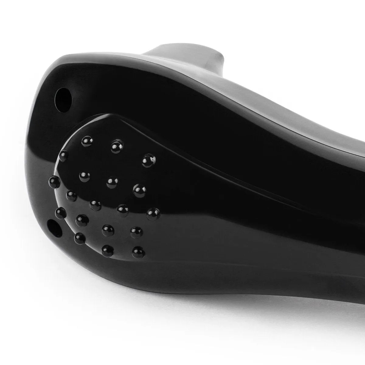 Black folding hair back body electric shaver with battery compartment