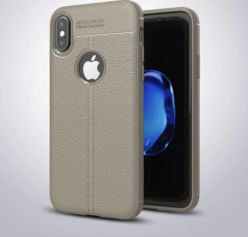 WeFor OnePlus phone case with PU leather texture back and slim silicone sides in multiple colours