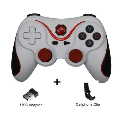 Upgraded X3 Bluetooth wireless game controller for Android phones with cellphone clip attachment