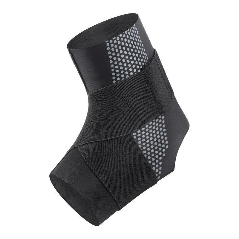 Adjustable ankle support brace in Lycra cloth with compression protection for sports and rehabilitation