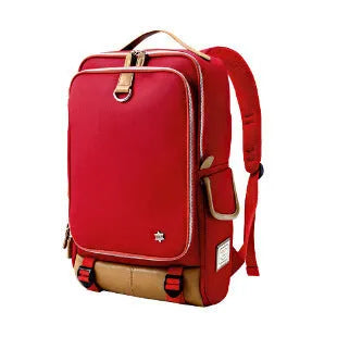 Large Oxford cloth backpack in army green with Korean design style.
