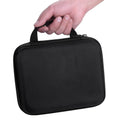 Red EVA essential oil storage bag with 30 open compartments for 15ml bottles.