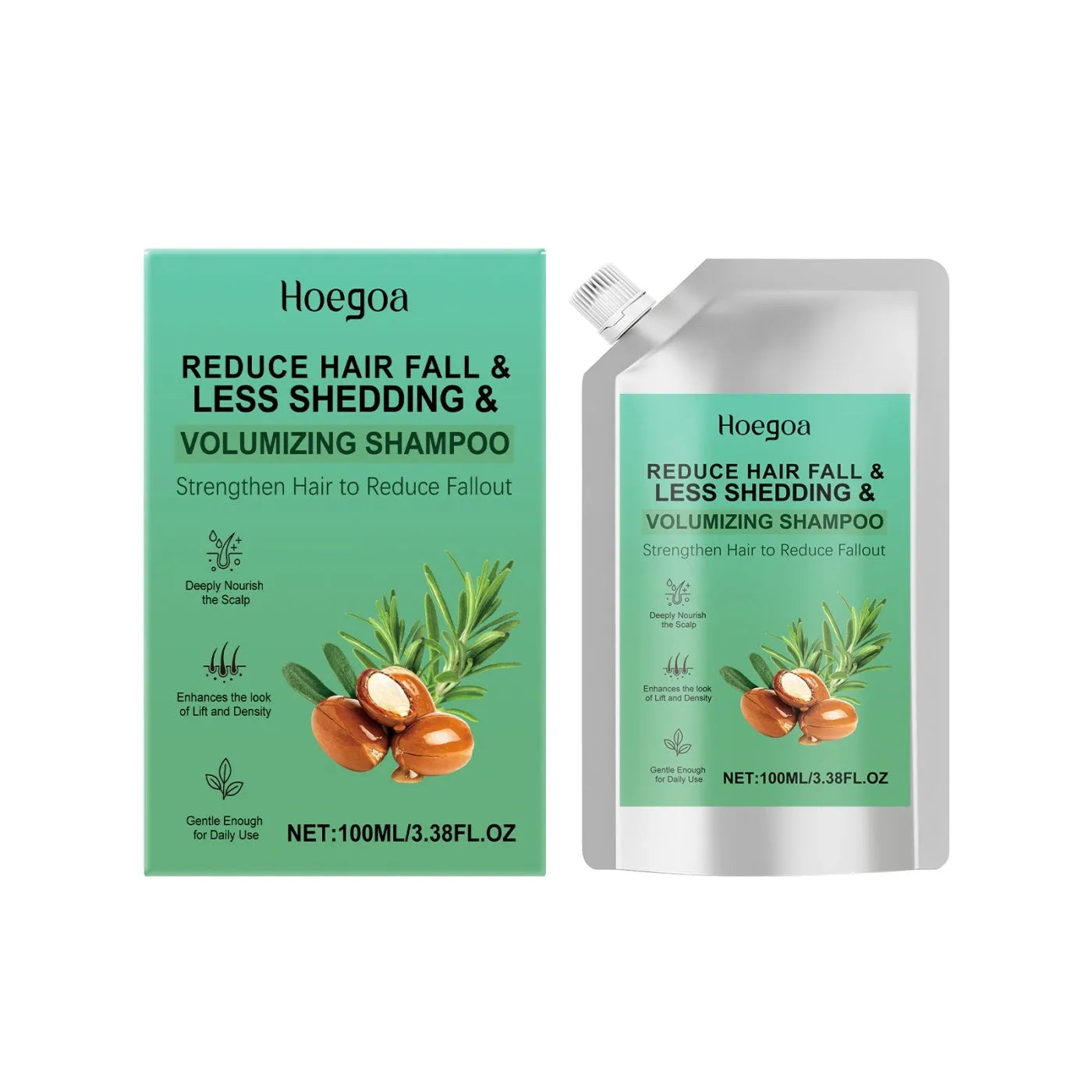 Abundant Nourishing Shampoo 100ml bottle with gentle sulphate-free formula containing aloe vera and biotin