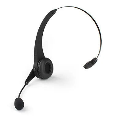 Black and silver Bluetooth headset with headband design for PS3 and mobile phone voice chat