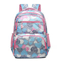 Oxford cloth school backpack with air pillow shoulder straps in blue colour option