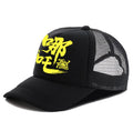 Men's white polyester baseball cap showing casual style with curved peak
