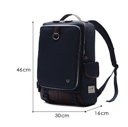 Large Oxford cloth backpack in army green with Korean design style.