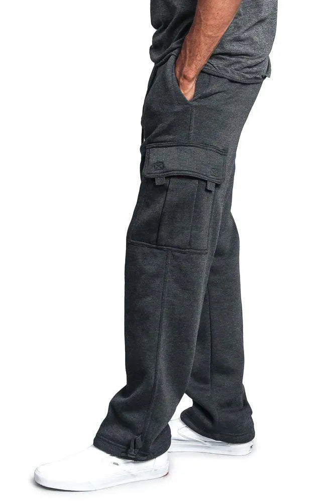Casual multi-pocket loose straight-leg overalls in white, black, dark gray, light gray, army green, and red