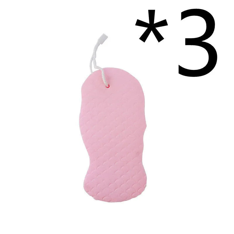 3D fish scale pattern bath sponge ball in white, grey, pink, or light blue colour.