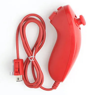 Wii left and right gamepad controllers in chosen colour with infrared sensor and accessories.