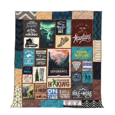 Outdoor camping blanket in 100% polyester with lamb cashmere finish, hypoallergenic, multiple size options