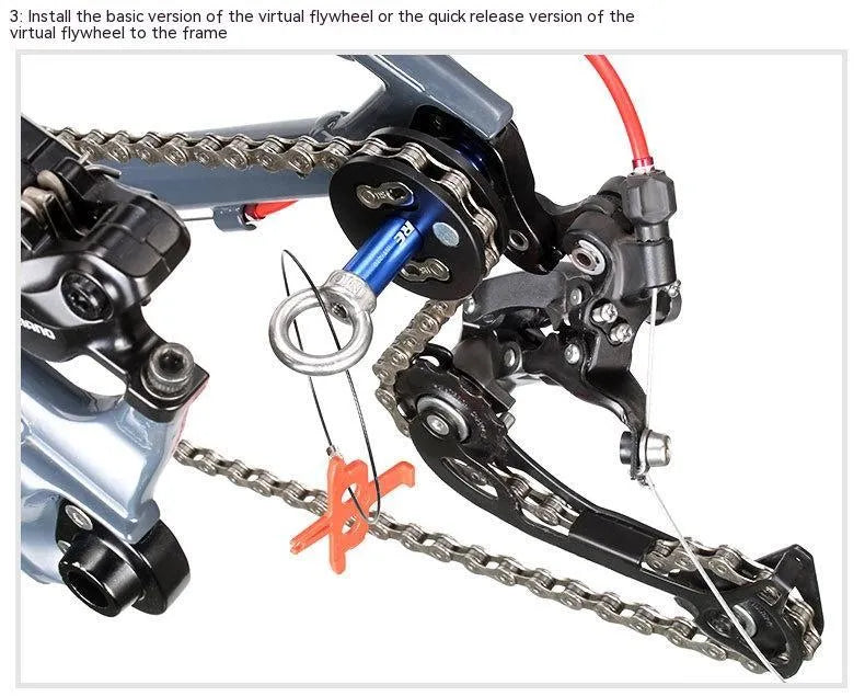 Aluminium alloy bicycle chain holder tool in three format options on a workshop bench.