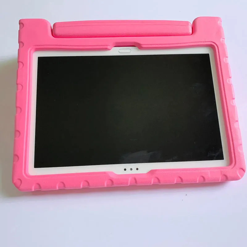 Huawei Enjoy 10.1-inch tablet in a slim EVA foam protective case, shown in blue colour.