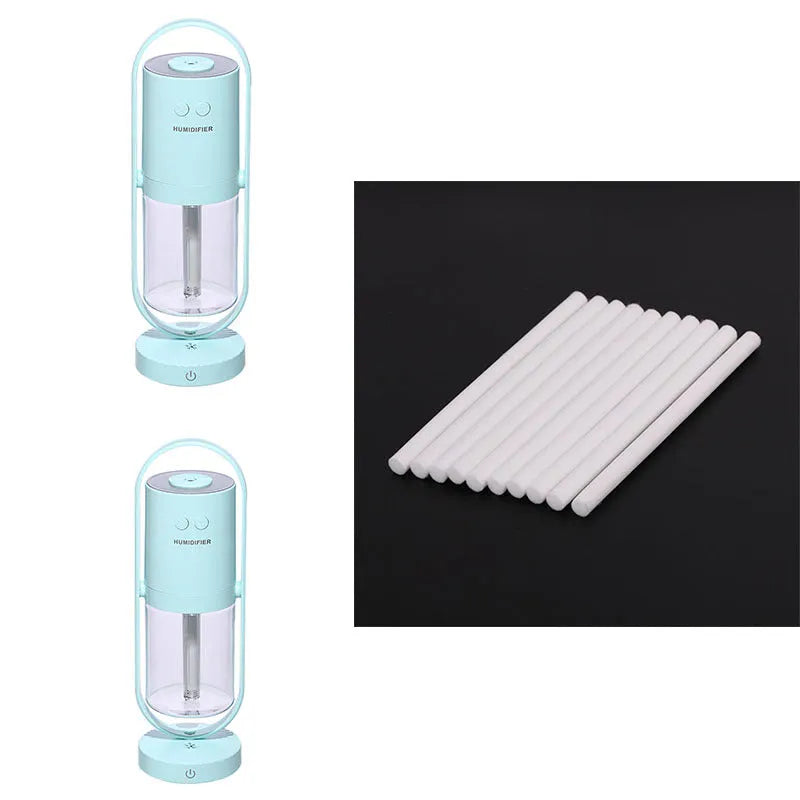 Anion humidifier 200mL white compact desk USB 70x66x213mm