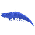 Blue hard rubber catnip toy for dental cleaning and interactive play