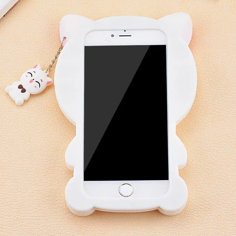 Soft silicone phone case showing edge-proof protection design for Samsung and iPhone mobile devices