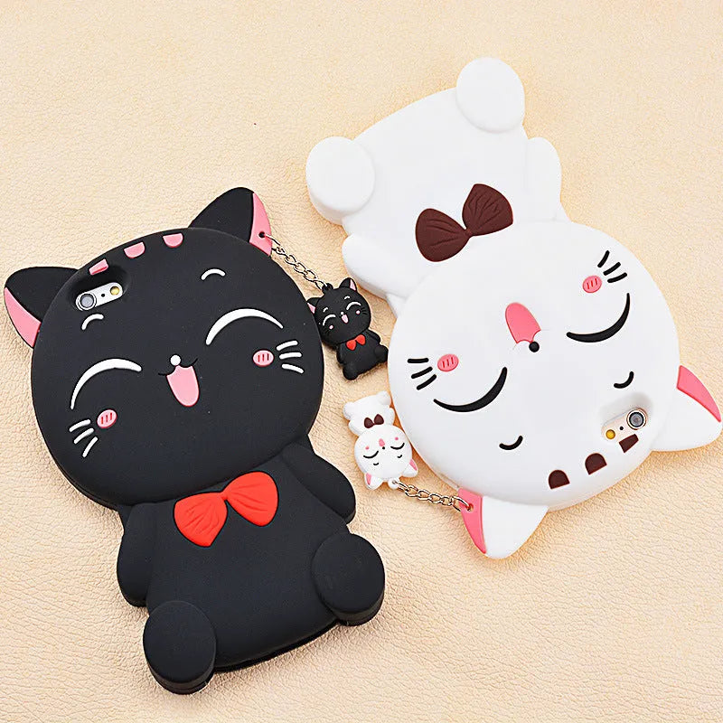Soft silicone phone case showing edge-proof protection design for Samsung and iPhone mobile devices