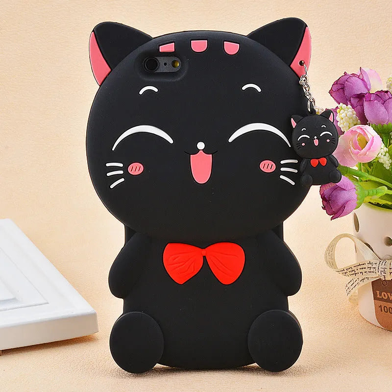 Soft silicone phone case showing edge-proof protection design for Samsung and iPhone mobile devices