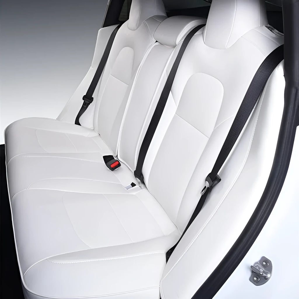 Tesla Model 3 and Model Y PVC car seat cover interior package in black or white colour